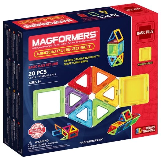 Магнитный конструктор Magformers Window Plus Set 20 set 715001 .