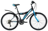 Подростковый горный (MTB) велосипед FORWARD Dakota 24 1.0 (2018) черный 13" (требует финальной сборк