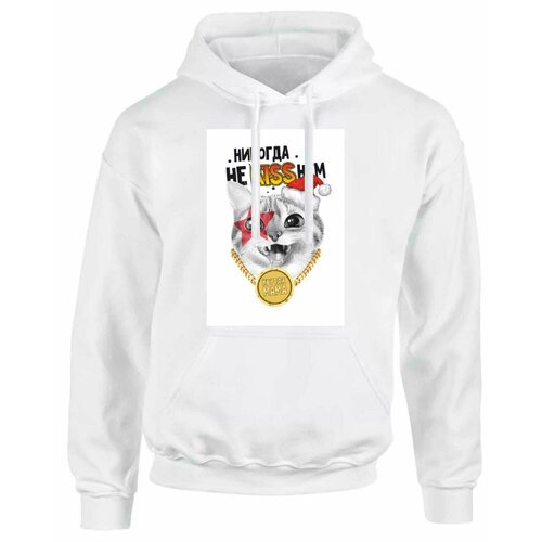 фото Худи goodbrelok, размер 50, белый