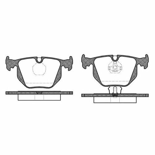 Комплект задних тормозных колодок Remsa 0381.00 для BMW 3 серия (1990-2007), BMW 5 серия (1987-1997), BMW 7 серия (1986-2001)