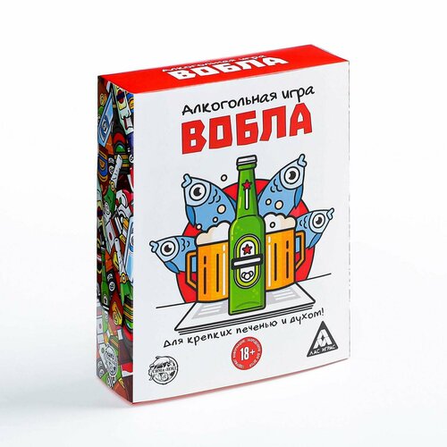 Алкогольная игра «Вобла», 70 карт, 18+ алкогольная игра вобла
