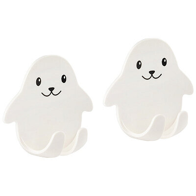 фото Набор крючков на самоклеящейся основе "Тюлени" 2 штуки в наборе