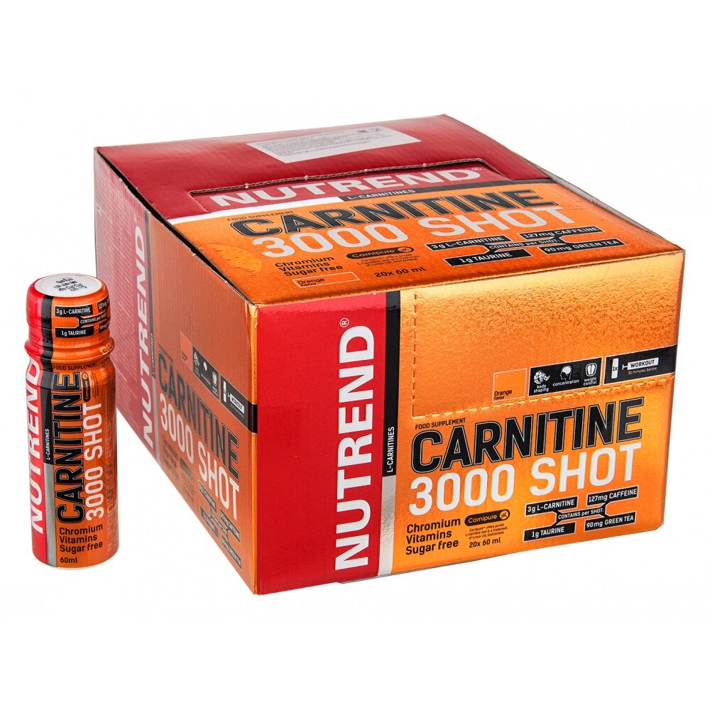 Carnitine 3000 Shot, 20 бутылочек * 60 мл, Pineapple / Ананас