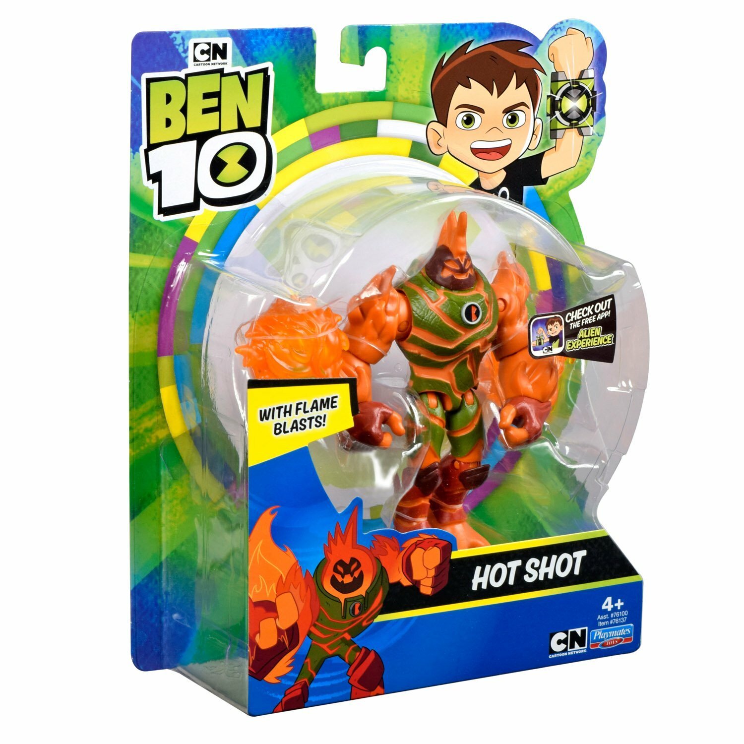 Фигурка Playmates TOYS Ben 10 Хот Шот 76137, 12.5 см