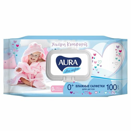 Влажные салфетки Ultra Comfort, детские, гипоаллергенные, 100 шт.