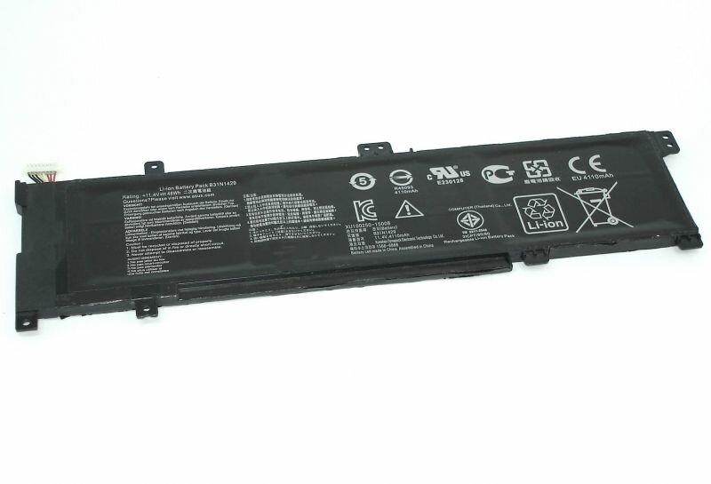 Аккумулятор для ноутбука Amperin для Asus K501LB (B31N1429) 11.4V 4110mAh черная