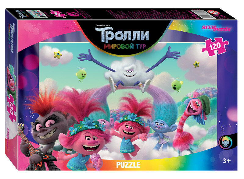 Puzzle-120 "Trolls - 2" (в ассортименте) (75167) Степ Пазл - фото №3