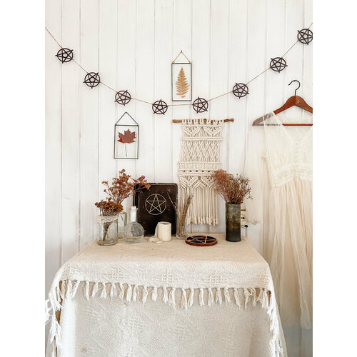 Пентаграмма гирлянда хэллоуин декор