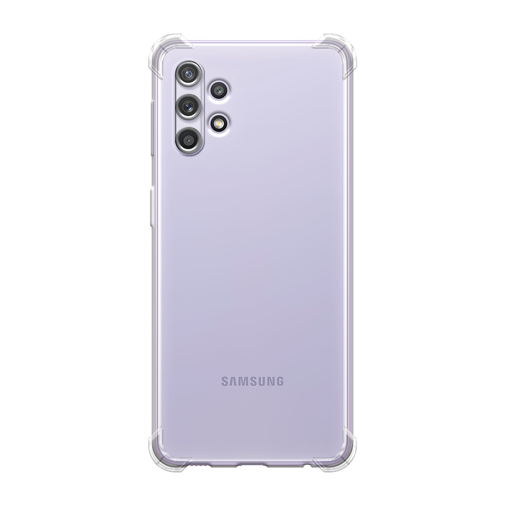 Противоударный силиконовый чехол на Samsung Galaxy A32 / Самсунг Галакси А32, прозрачный