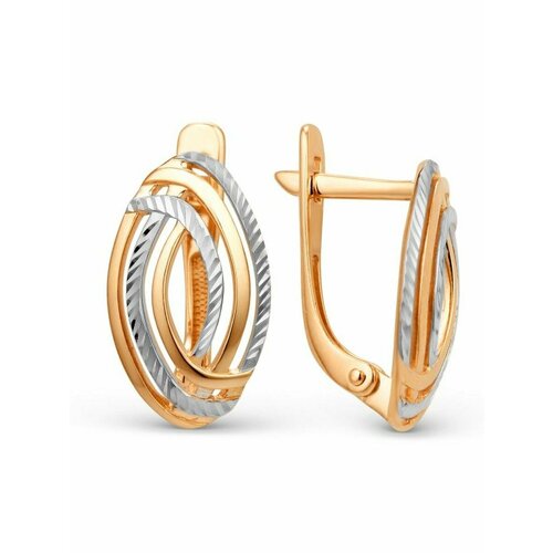 Серьги NOLA, красное золото, 375 проба, золотой