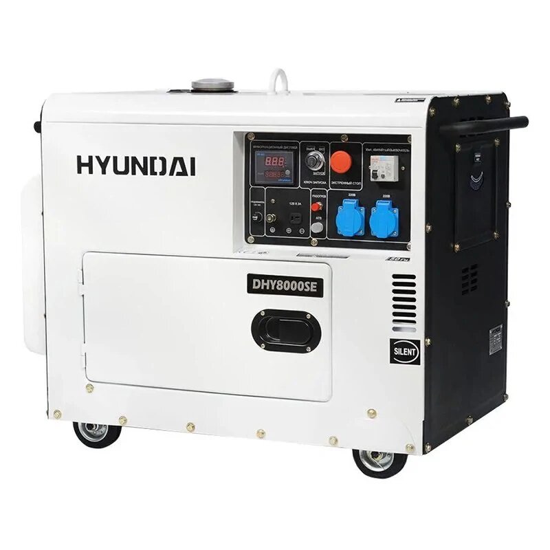 Дизельный генератор Hyundai DHY 8000SE, (DHY 8000SE)