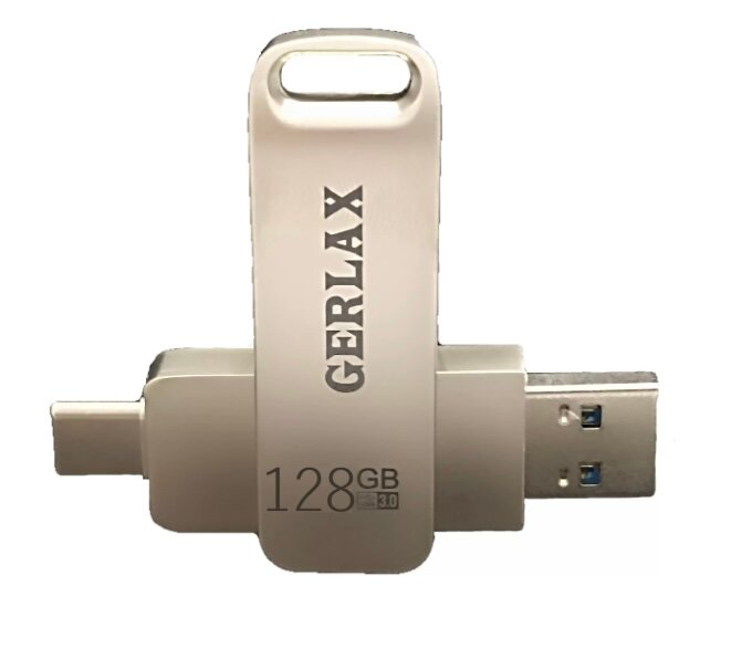 Флеш-накопитель USB 3.0 / Type-C Флешка для телефона 2 в 1 128 ГБ