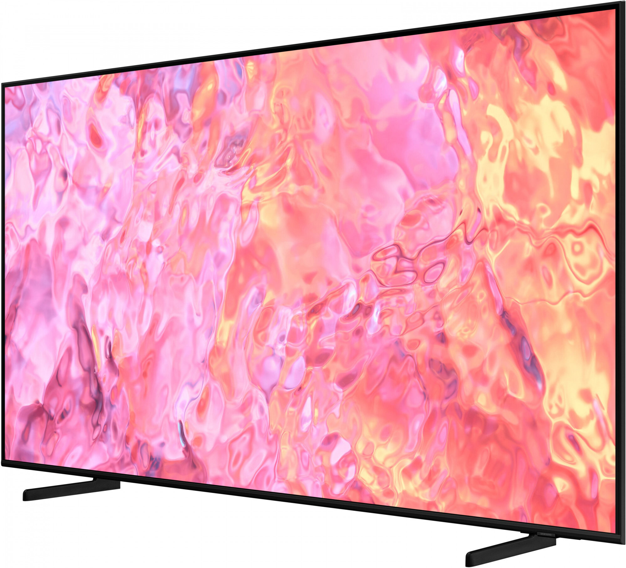 SAMSUNG Телевизор QLED Samsung 65" QE65Q60CAUXRU Q черный 4K Ultra HD 60Hz DVB-T2 DVB-C DVB-S2 USB WiFi Smart TV (RUS) QE65Q60CAUXRU