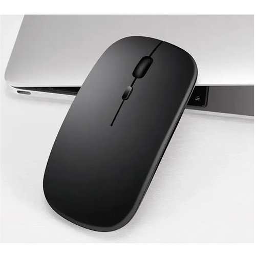 Беспроводная мышь компьютерная Игровая Бесшумная Матовая Черная 65100₽