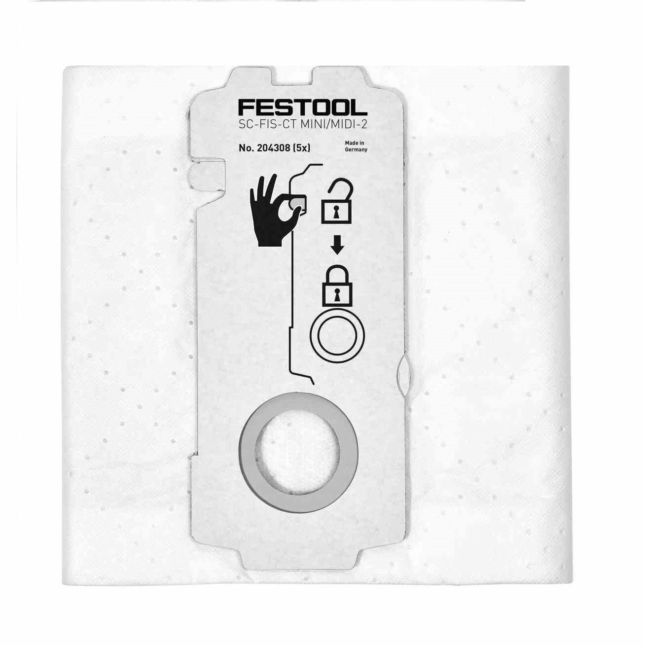 Мешок-пылесборник Festool SELFCLEAN SC-FIS-CT MINI/MIDI-2/5/CT15 1шт. — фото 1