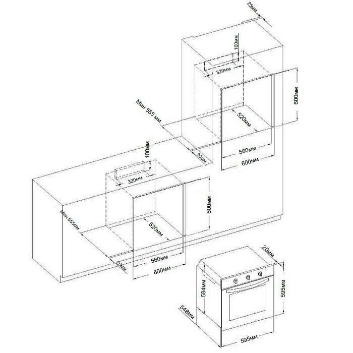 Электрический духовой шкаф Evelux EO 635 PX - фотография № 2