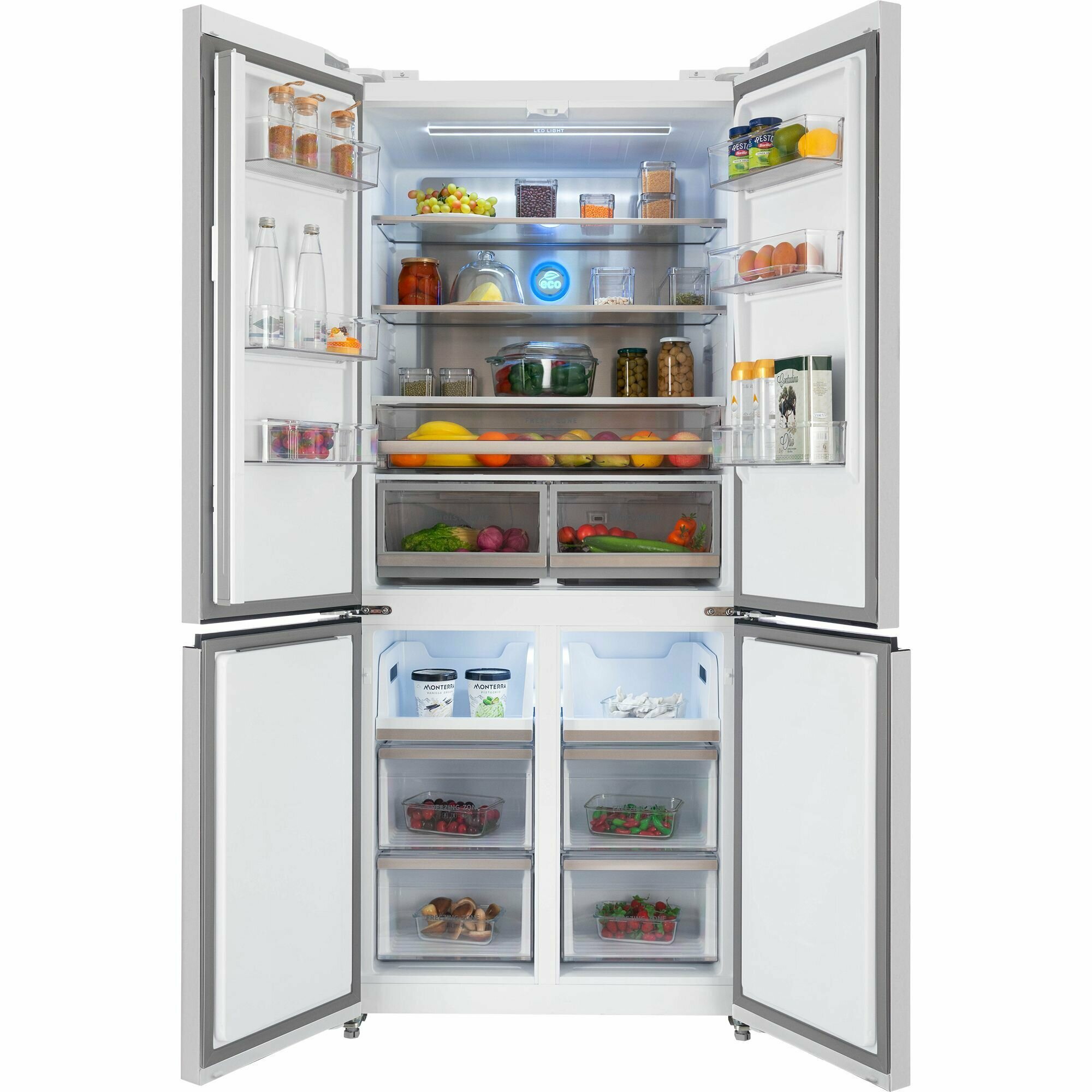 Холодильник Hiberg RFQ-600DX NFGW inverter - фотография № 5