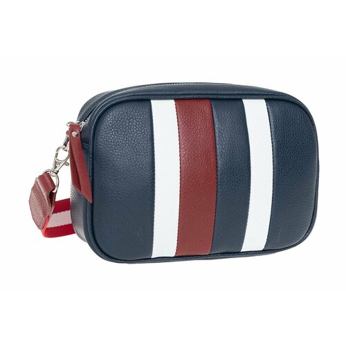 фото Сумка кросс-боди franchesco mariscotti, фактура зернистая, синий