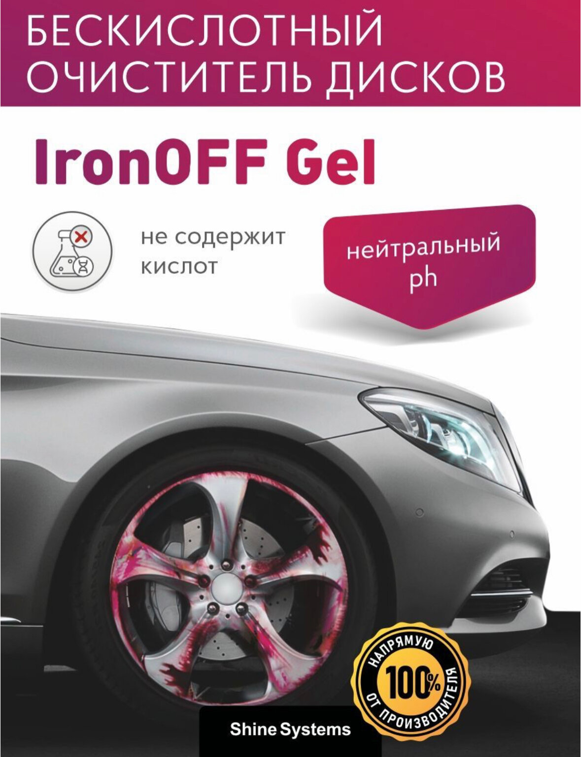 Iron OFF Gel - Нейтральный очиститель кузова дисков с индикатором 750мл