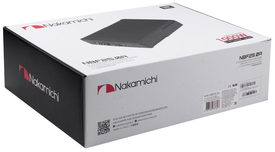 Сабвуфер автомобильный Nakamichi NBF25.0A активный (nak-nbf25.0a) - фото №10