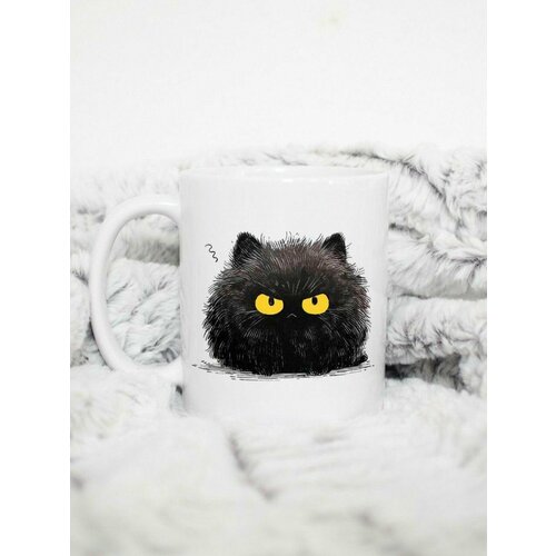 Кружка Котик черный 490₽