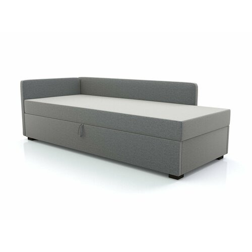 фото Кушетка диван soft element вена textile левый grey, рогожка, с ящиком для хранения, софа, тахта
