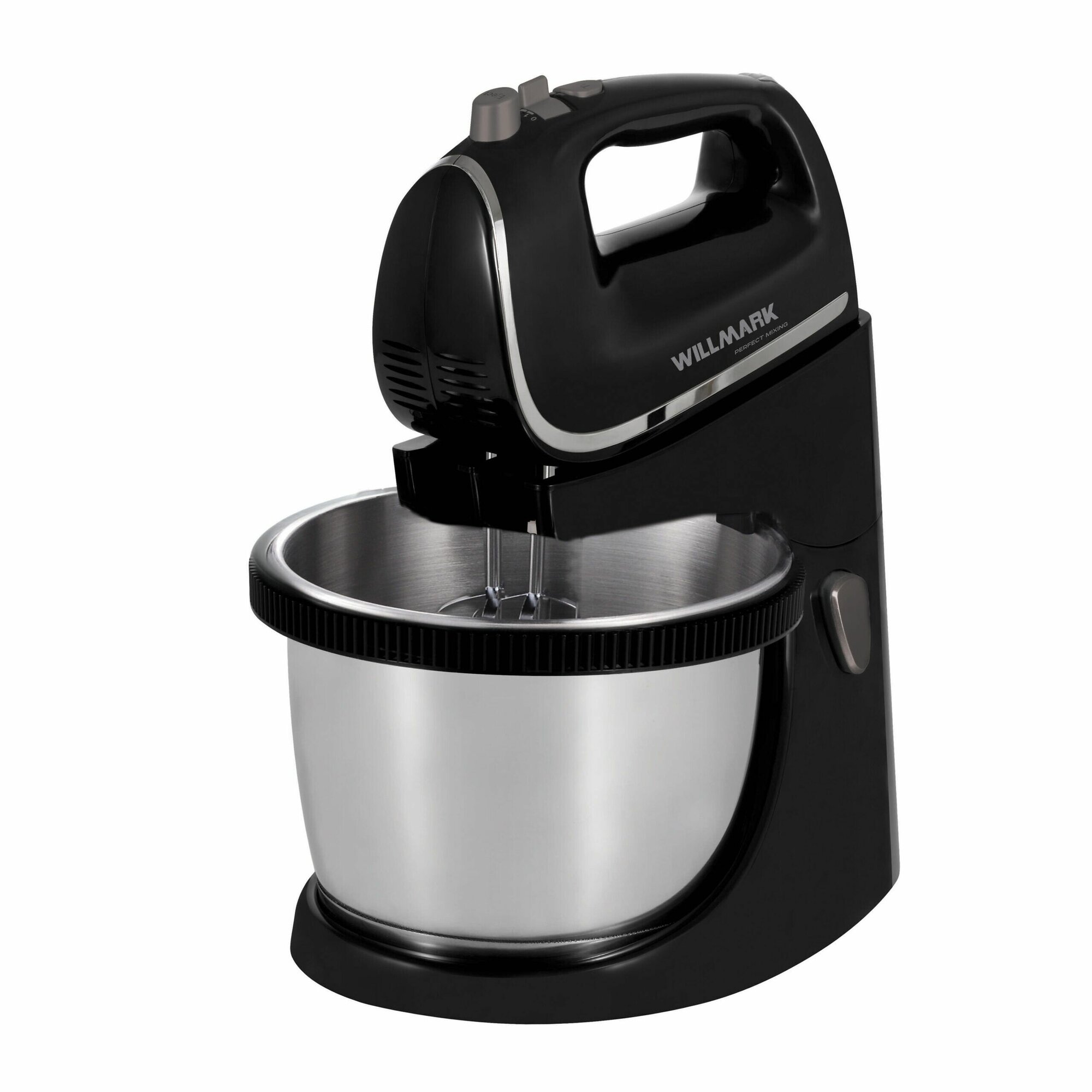 фото Миксер с чашей Willmark WTM-335B, стационарный, 2.5 л, нержавеющая сталь, 5 скоростей, турборежим