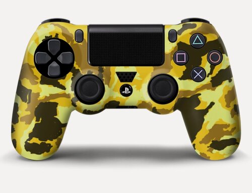 Изображение товара Чехол на геймпад PS4: Камуфляж Желтый