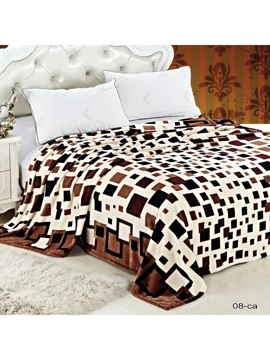 Плед 200х220 Покрывало37 на новый год для взрослых и детей в высокой плотности