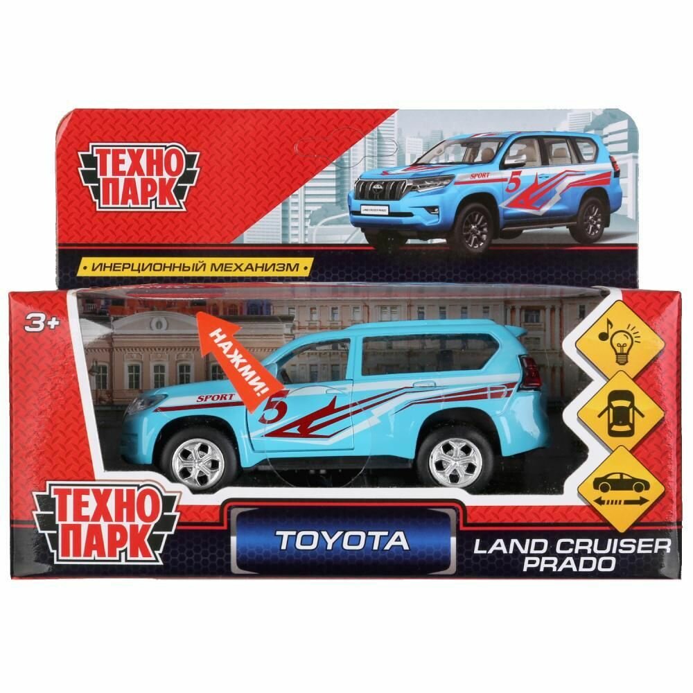 Машина Toyota Land Cruiser Prado Спорт 12 см металл инерция (свет, звук) PRADO-S-SL