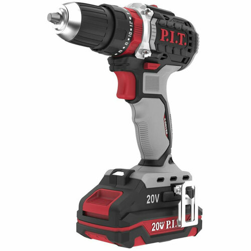 Аккумуляторный шуруповерт PIT PSB20H-10C1 X-DRIVER 20В 40Нм 10мм 2ск 1х2Ач ЗУ кейс 9653₽