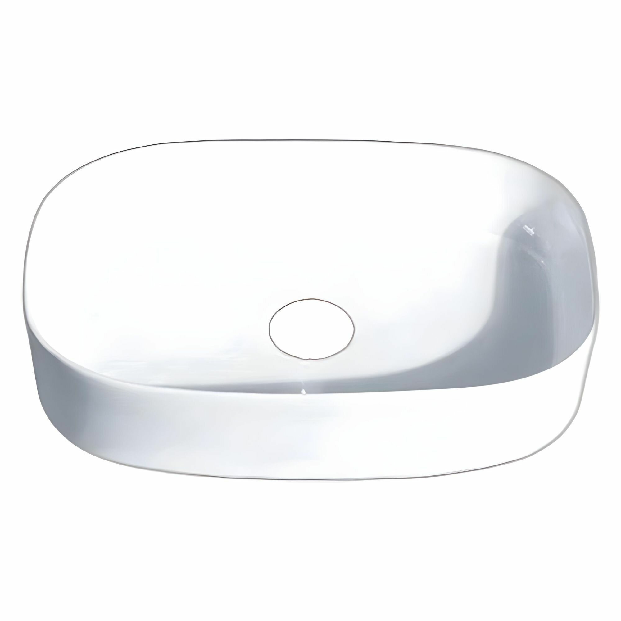 Раковина Saniteco, 61х38.5х12.5 см, без смесителя, белая, AT1003