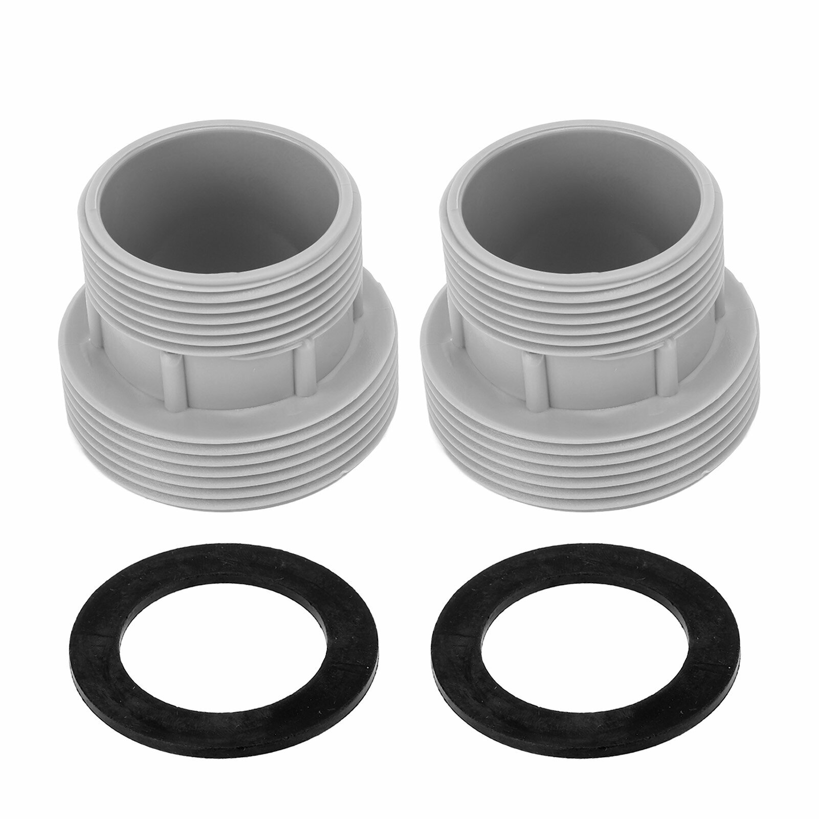 2PCS Pool Hose Conversion Adapter Plastic Universal Filter Pump with Connector Gaskets for Intex 4560 58254