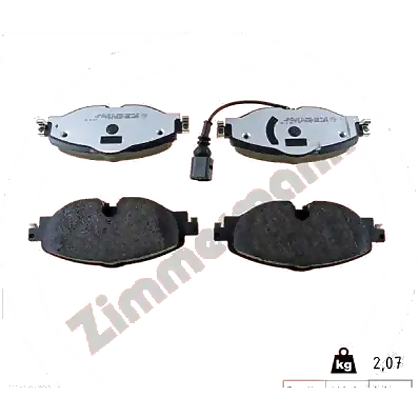ZIMMERMANN 25683.900.2 комплект тормозных колодок, дисковый тормоз vag Audi (Ауди) a3 (8v1, 8vk) 07.2016