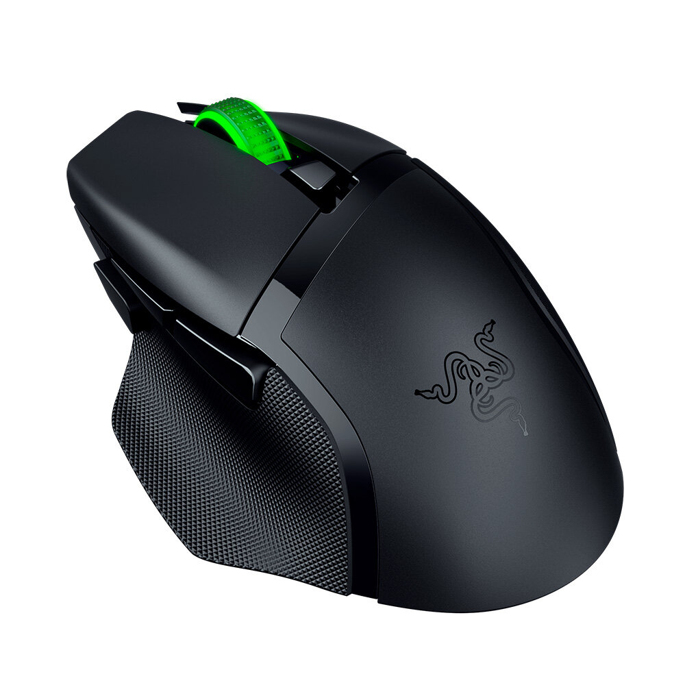 Игровая мышь Razer Basilisk V3 X HyperSpeed (Black) 2,4 ГГц или Bluetooth, 18.000 DPI, 7 кнопок, память, подсветка RGB — фото 1