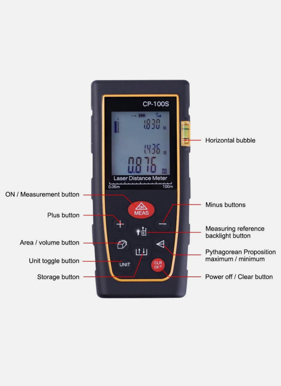 Лазерный метр Cp-100S — фото 1