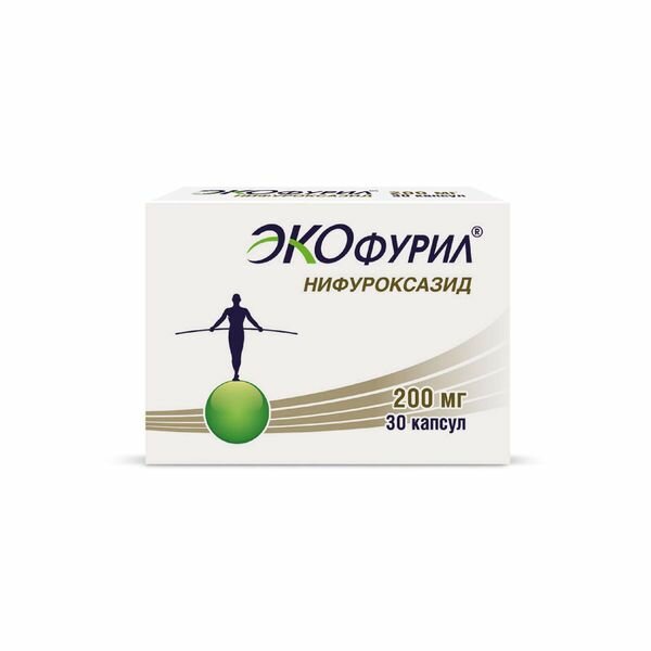 Экофурил капсулы 200мг 30шт
