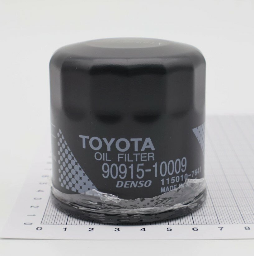 Фильтр масляный Denso 90915-10009, для Toyota Camry 70, 1 шт — фото 1