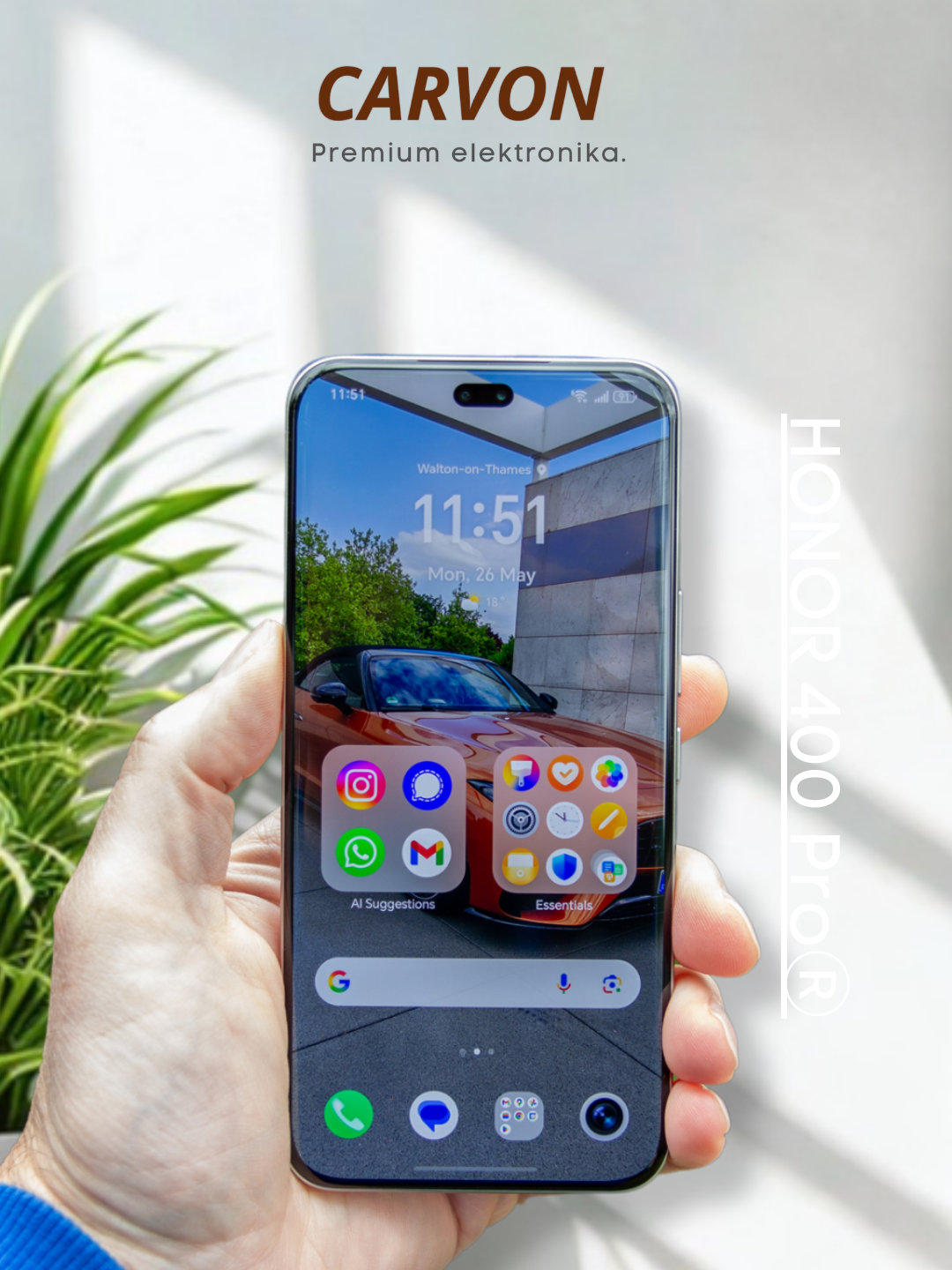 Смартфон Honor 400 Pro 5g, 12 ГБ/512 ГБ, AMOLED 120 Гц, IP68/69, защита от воды и пыли на глубине до 1,5 м в течение 30 мин Чипсет Qualcomm SM8650-AB Snapdragon 8 Gen 3, приливно-голубой цвет + подарок Премиум-кошелек с разблокировкой по отпечатку пальца — фото 1