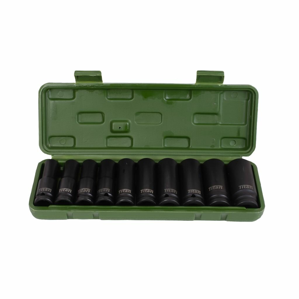 Набор головок ударных удлиненных 10 шт (10 - 24 мм) 1/2