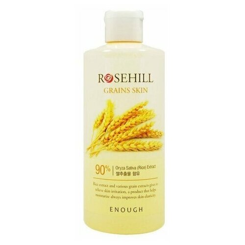 Тонер для лица с рисом и центеллой азиатской Enough Rosehill Grains Skin 300ml