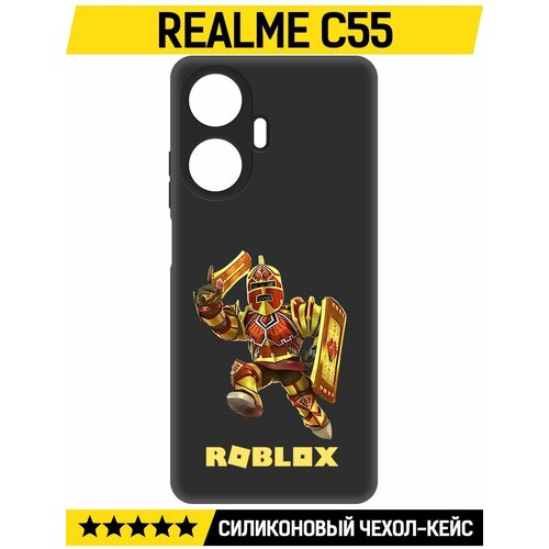 Чехол-накладка Krutoff Soft Case Roblox-Рэдклифф для Realme C55 черный чехол накладка krutoff soft case roblox рэдклифф для realme c51 черный