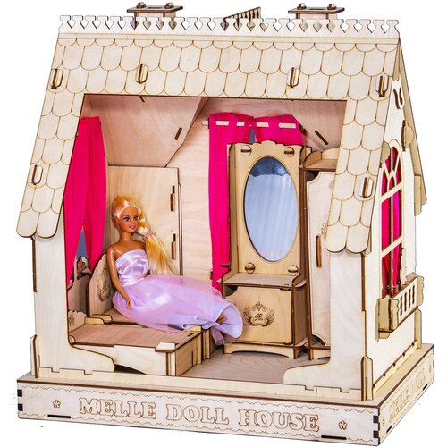 Сборная деревянная модель Doll House I 1 12 scale doll house miniature wood bedside cupboard simulation model baby doll bedroom furniture supplies scenery ornaments