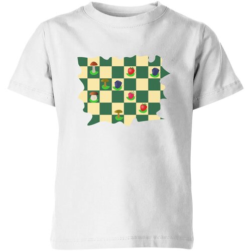 Футболка Us Basic, размер 12, белый сумка летние шахматы битва грибы и ягоды зеленое яблоко