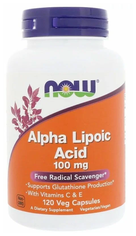 Капсулы NOW Alpha Lipoic Acid with Vitamins C and E