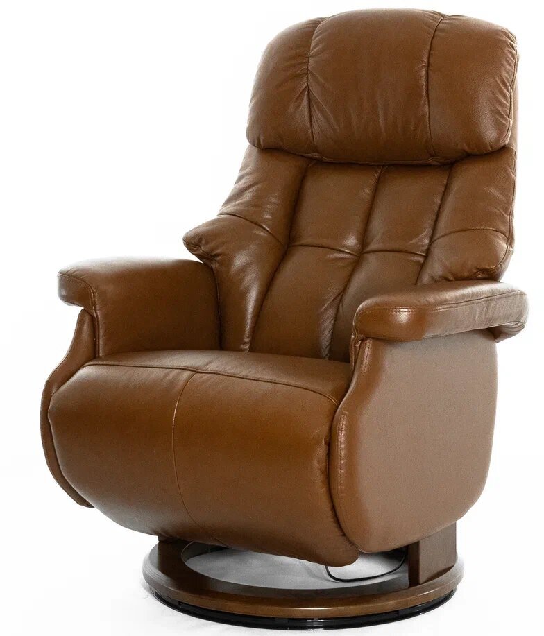 Кожаный электро-реклайнер Falto Relax Lux Electro S16099RWB, цвет коричневый