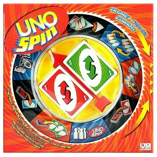 Настольная карточная игра Uno Spin для детей и взрослых