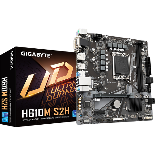 Материнская плата Gigabyte H610M S2H, Socket 1700, Intel H610, V1.0