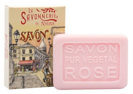Гостевое мыло La Savonnerie de Nyons с розой Монмартр 25 гр.