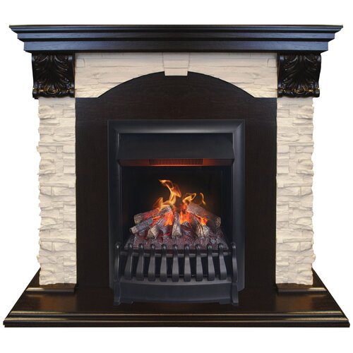 электрический электрический камин realflame dublin lux oregan 3d 1 5 квт 103 5 см 97 5 см 42 5 см бежевый коричневый Электрический RealFlame Dublin Lux + Oregan 3D 1.5 кВт 103.5 см 97.5 см 42.5 см античный дуб